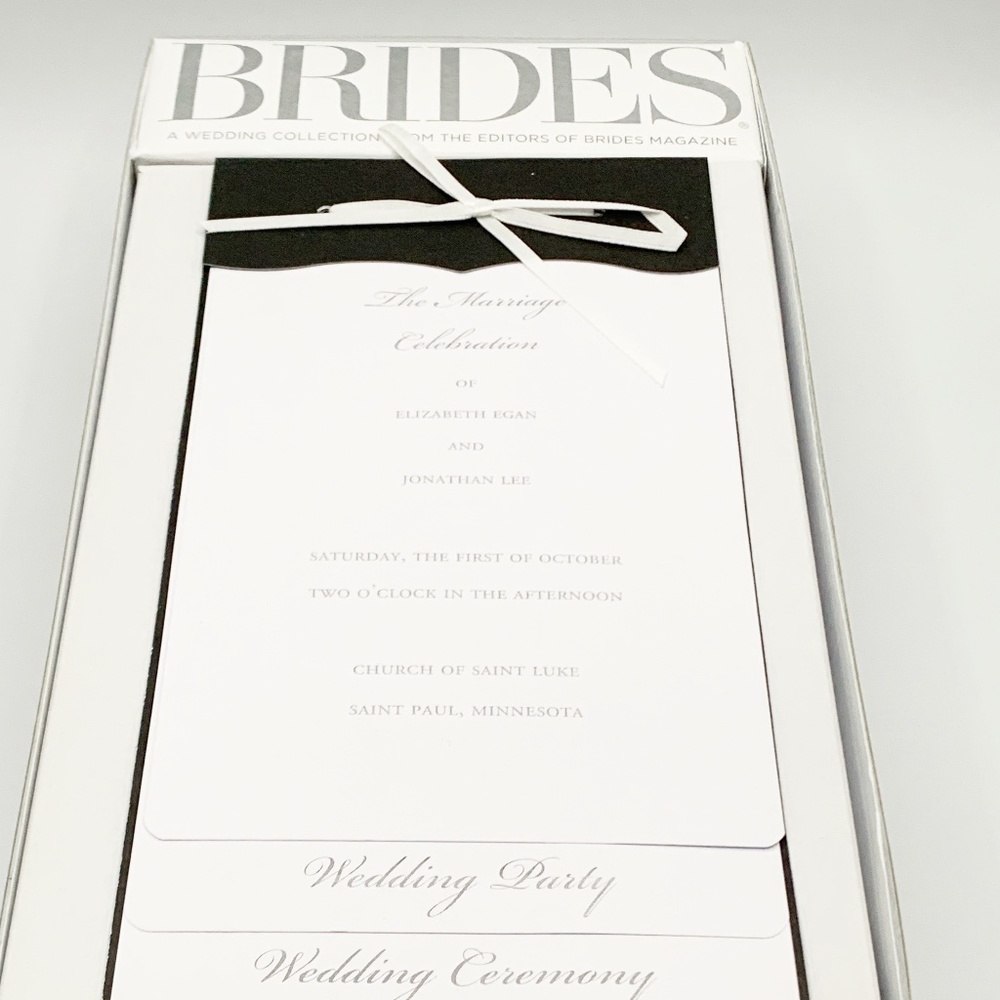 Printable Program Kit - Bride Wedding Collection - 40 counts